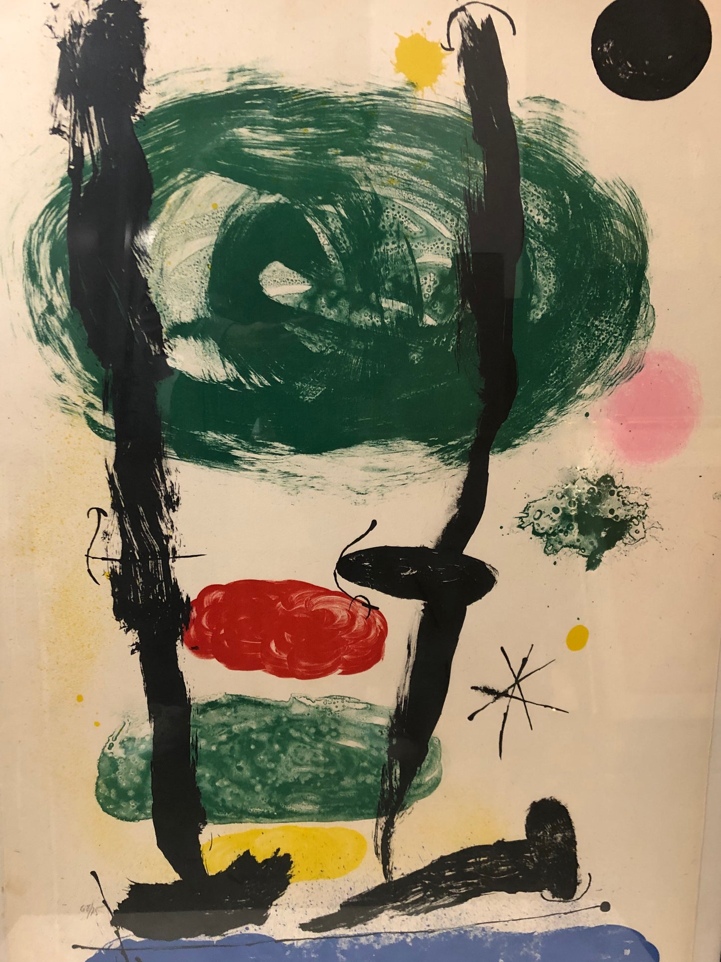 Joan Miro Original Signed Aquatint: "The Watchers", 1964
