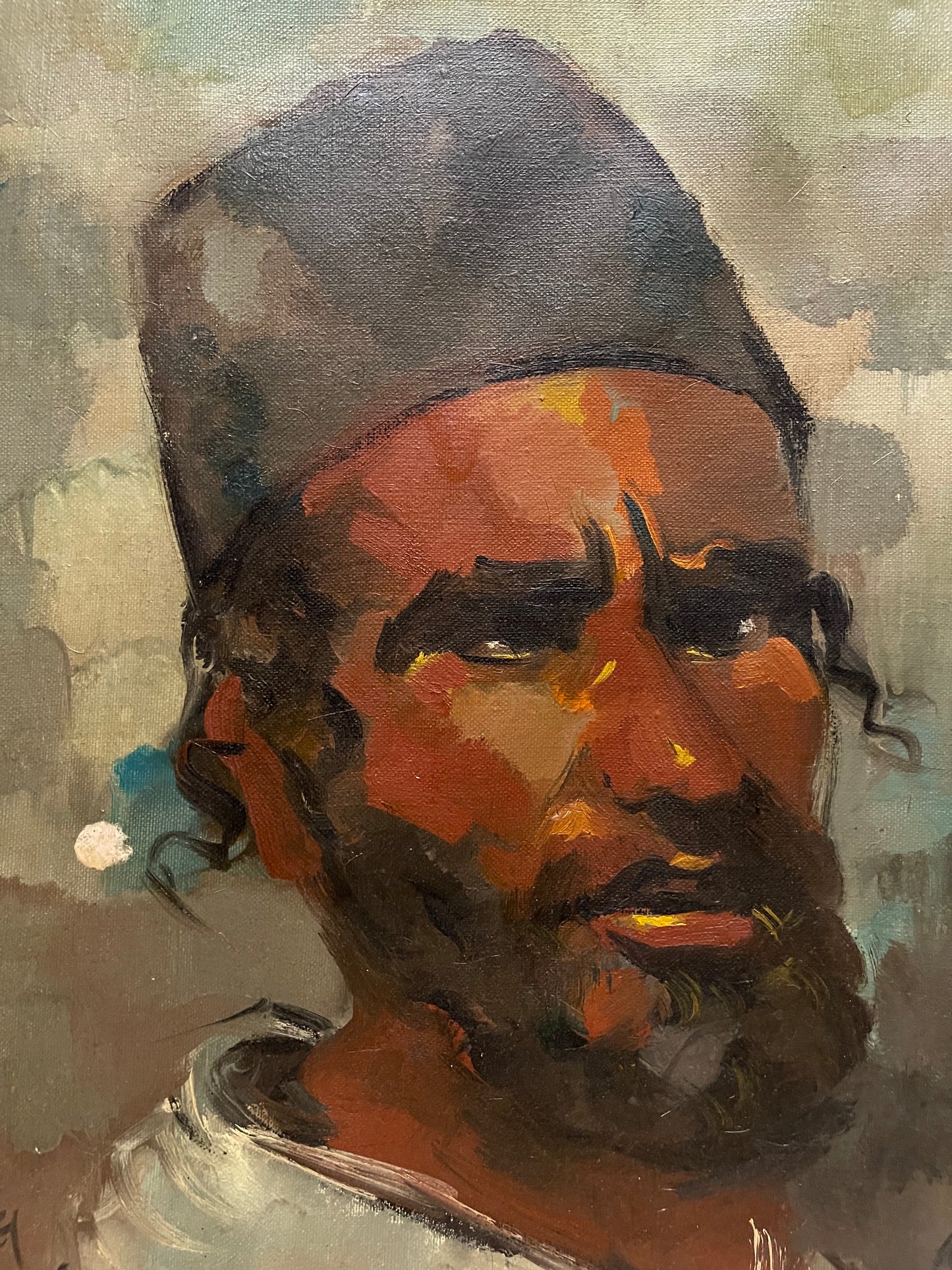 Mordechai Avniel Oil on Canvas - "Yemenite"