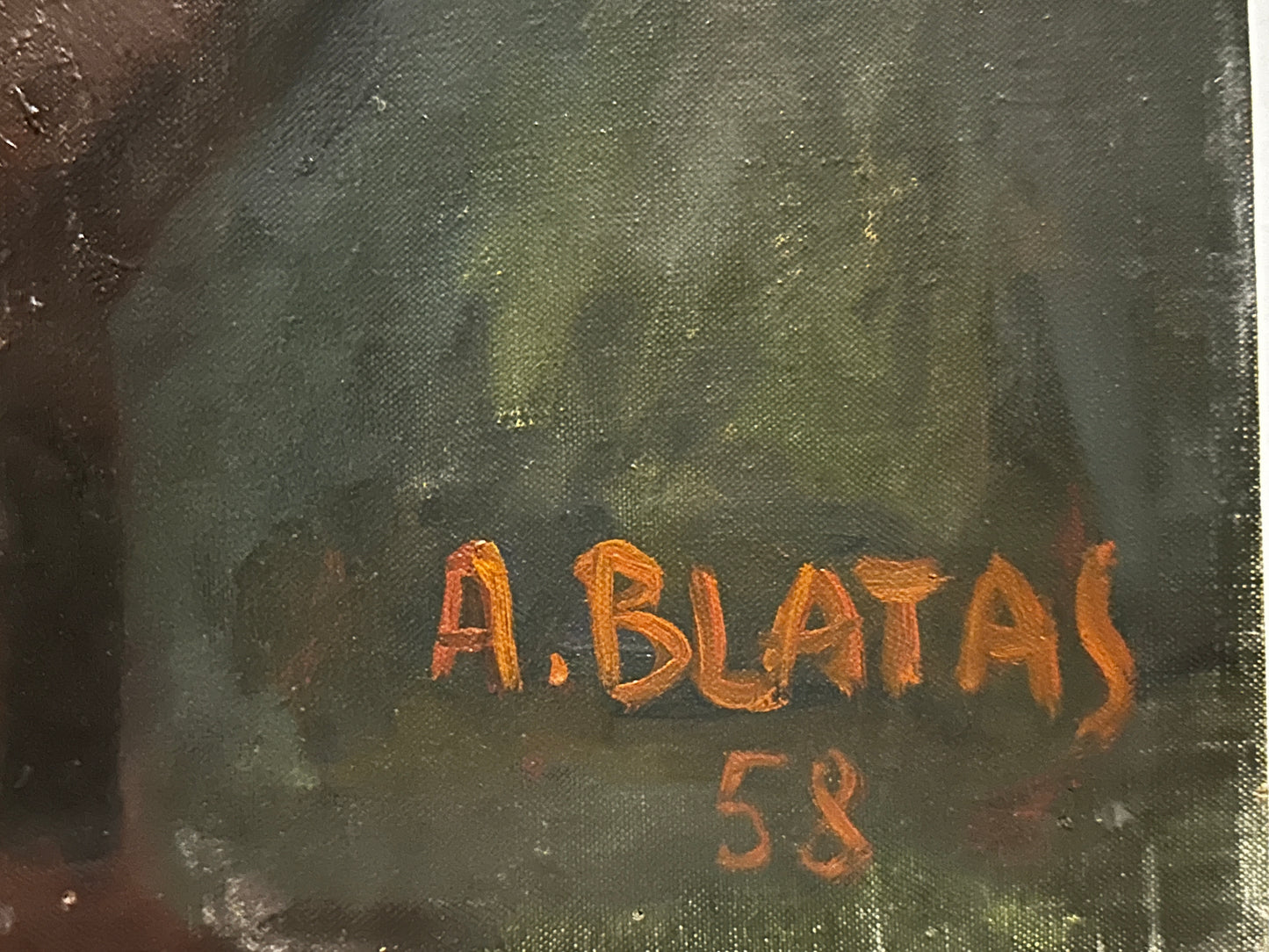 Arbit Blatas Oil Painting: Portrait of a man holding a book