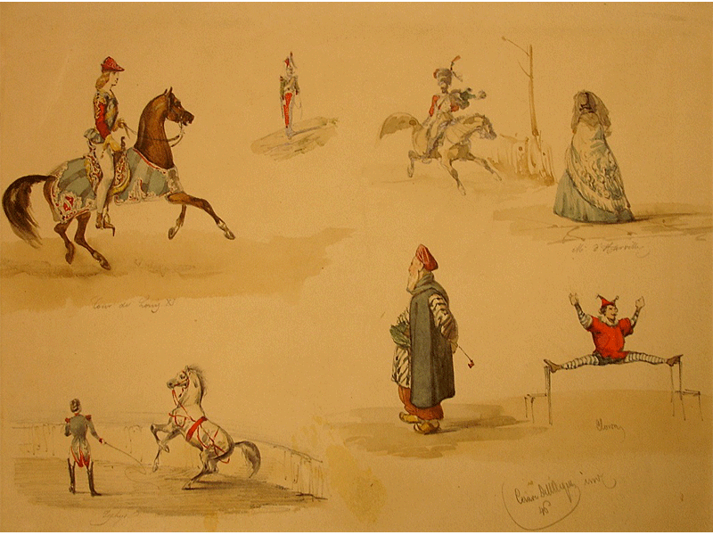 "Military Equestrian Scene" by Cesare Dell'acqua
