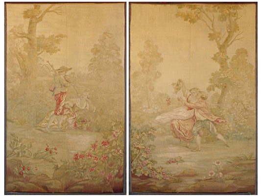 Pair of 18th Century Beauvais Tapestries