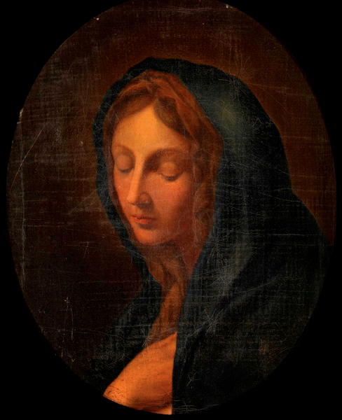 "Madonna, in an oval" by School of Giovanni Battista Salvi