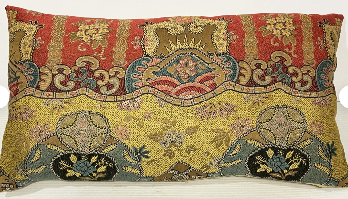 20th Century American Silk Pillow